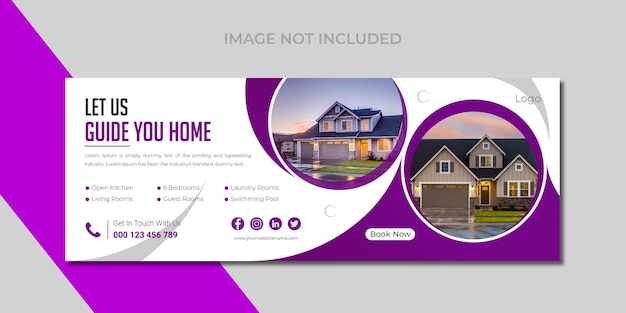 Real Estate Social Media Header or Facebook Cover Design