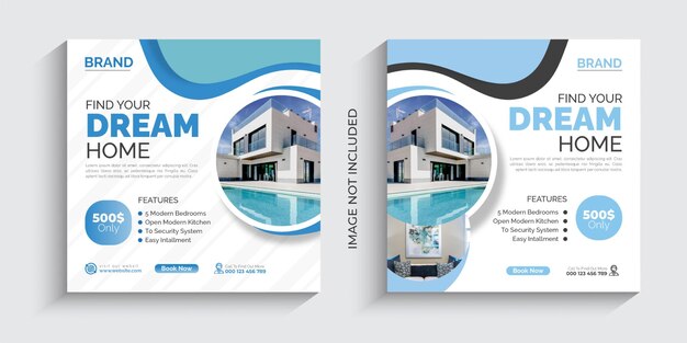 Real Estate Social Media Inastagram Post Template