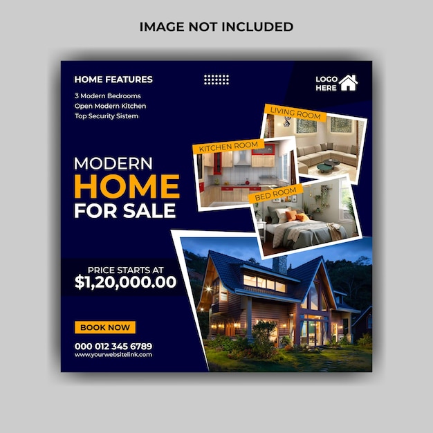 Real estate social media or Instagram post template