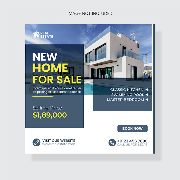 real estate social media post design