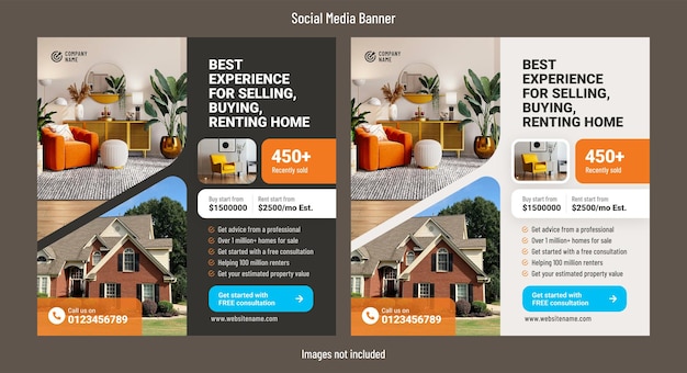 Real estate social media post template