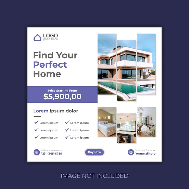 Real Estate Social Media Post Web banner