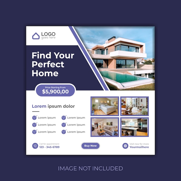 Real Estate Social Media Post Web banner