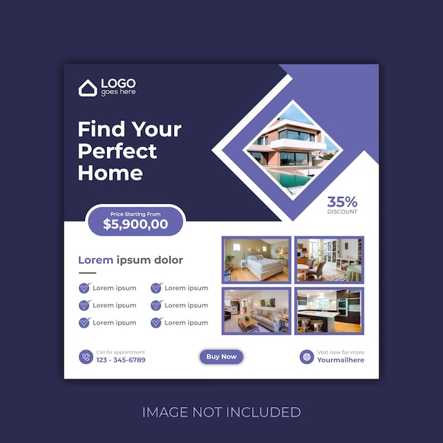 Real Estate Social Media Post Web banner