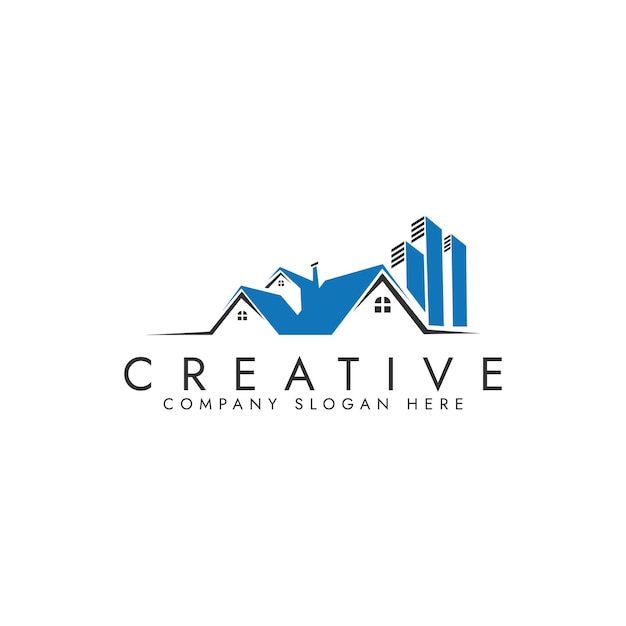 Real Estate Vector Logo Design Template