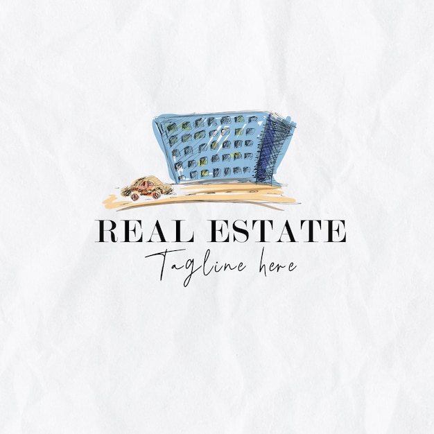 real estate water color logo