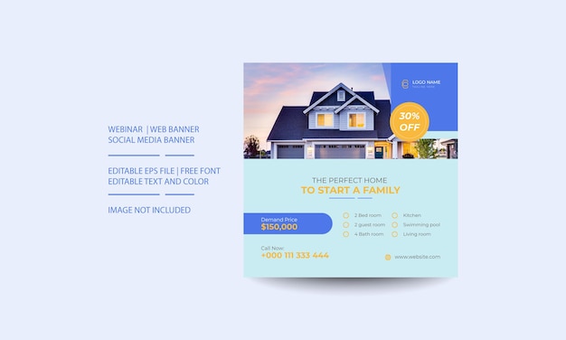 Real Estate web banner design