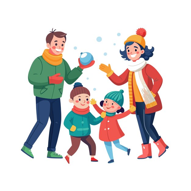 Real Life Family Moments Vector Illustration Concepts