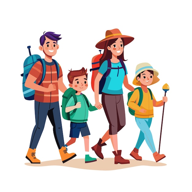 Real Life Family Moments Vector Illustration Concepts