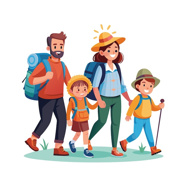 Real Life Family Moments Vector Illustration Concepts