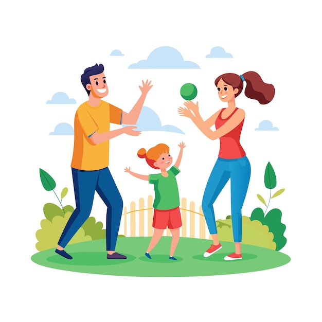 Real Life Family Moments Vector Illustration Concepts