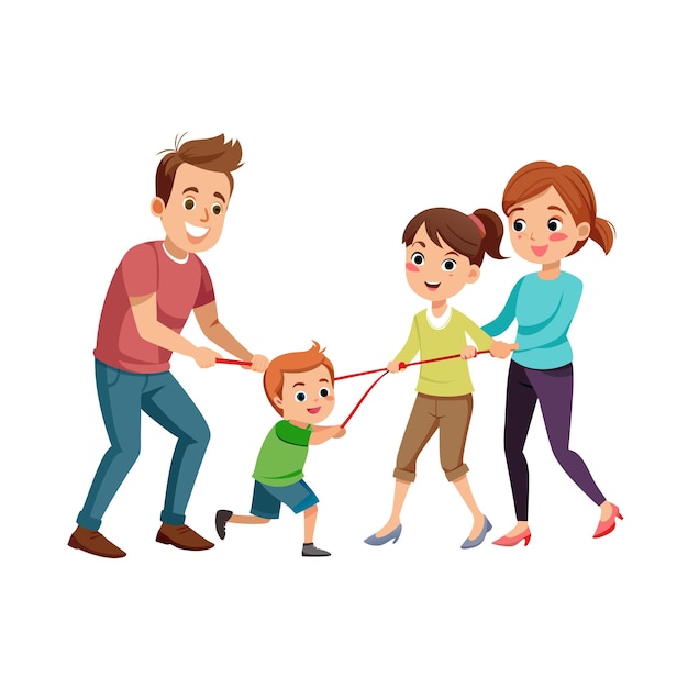 Real Life Family Moments Vector Illustration Concepts