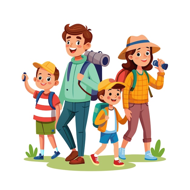 Real Life Family Moments Vector Illustration Concepts