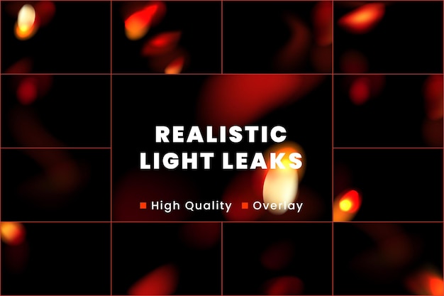 Vector real light leaks overlay