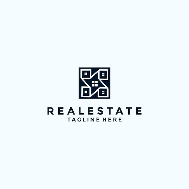 REALESTATE logo icon design vector template