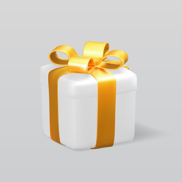 Realistic 3D Gift Box Vector Illustration EPS10