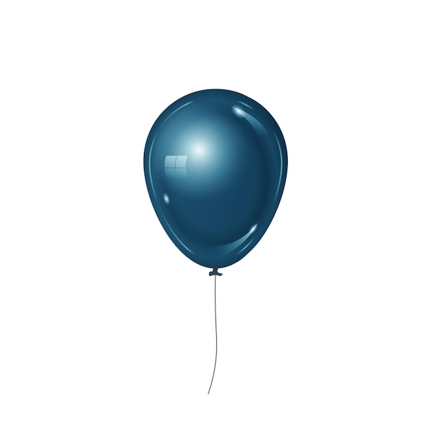 Realistic 3d isolated celebration balloon