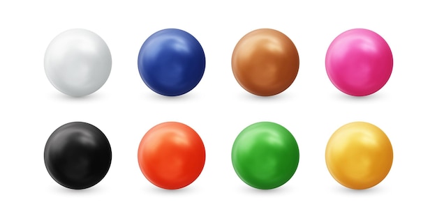 Realistic 3d pearls vector object illustration