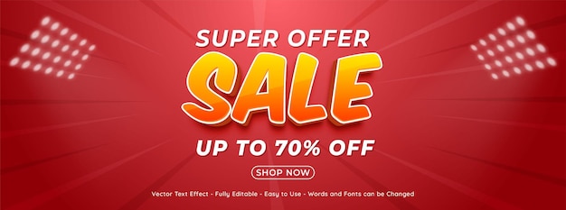 Realistic 3d super offer sale discount background template design for web advertising or social media