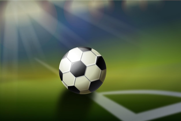 Realistic abstract football background