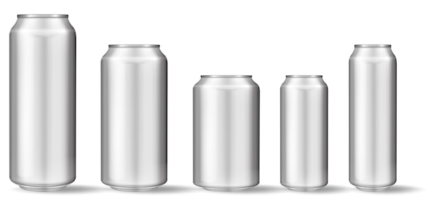 Realistic aluminum can