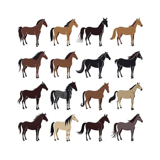 Vector realistic animals icon set illustration