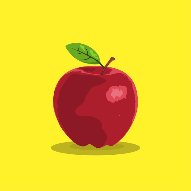 Realistic Apple in Vector