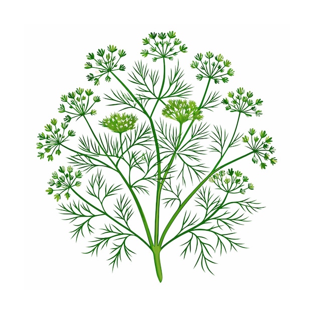 Vector realistic beautiful herbs vector illustration