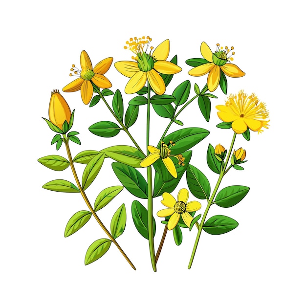 Realistic Beautiful Herbs Vector Illustration