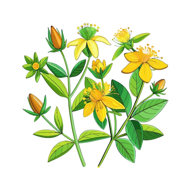 Realistic Beautiful Herbs Vector Illustration