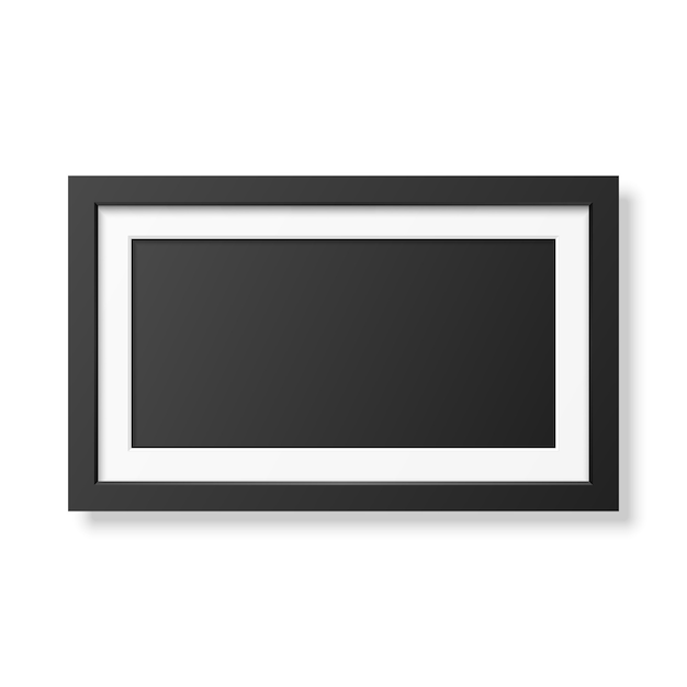 Realistic black frame