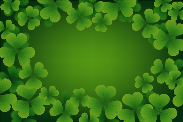 Realistic blurred st. patrick day