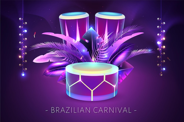 Realistic brazilian carnival