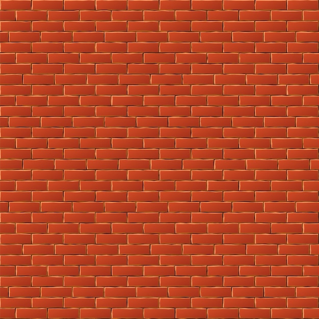 Realistic brick pattern Red stone wall background