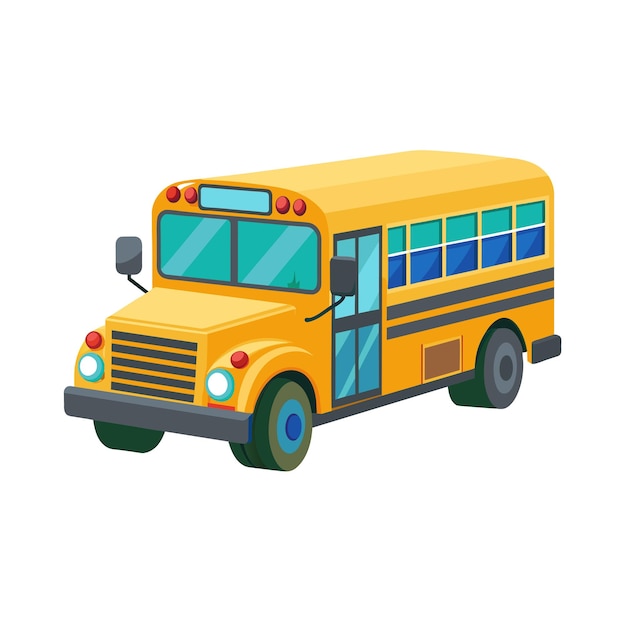 Realistic Bus vector illustration concept