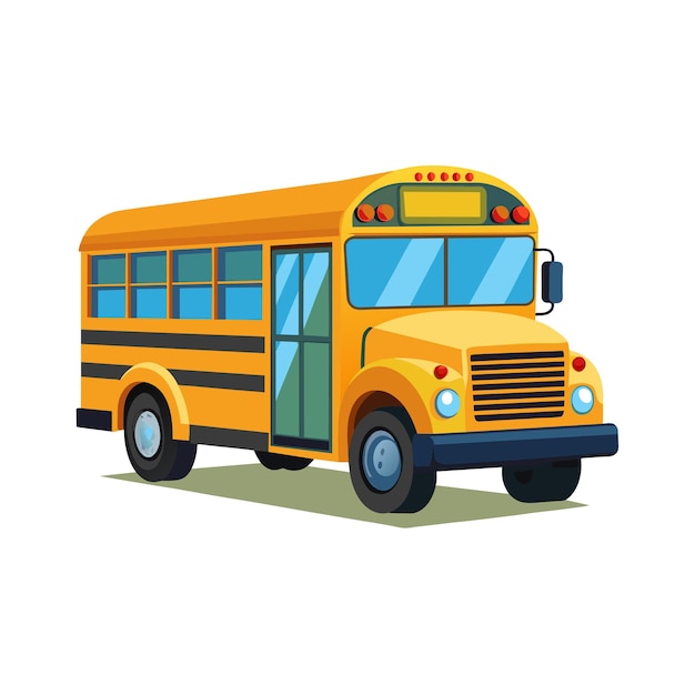 Realistic Bus vector illustration concept