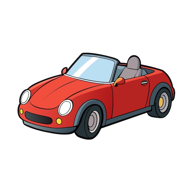 Realistic Car vehicle vector illustration concept