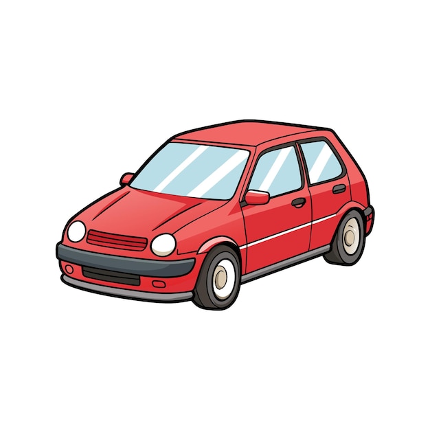 Realistic Car vehicle vector illustration concept