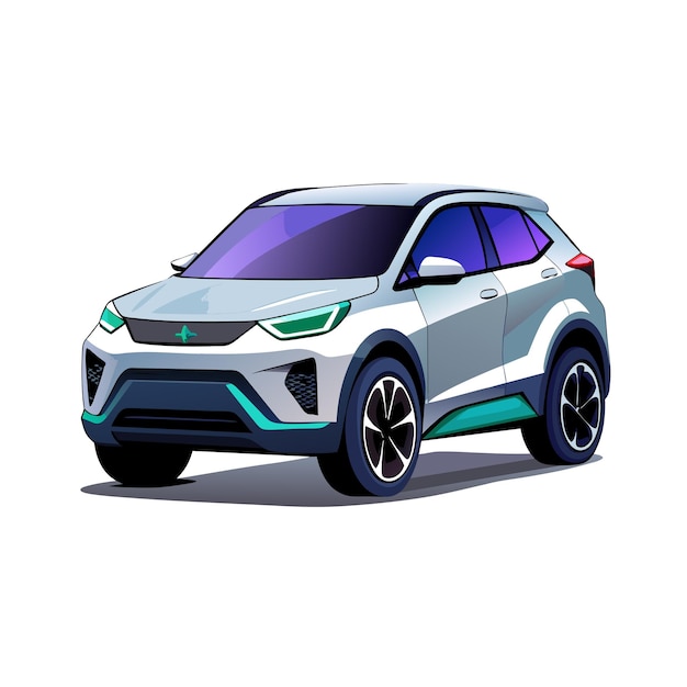 Vector realistic car vehicle vector illustration concept