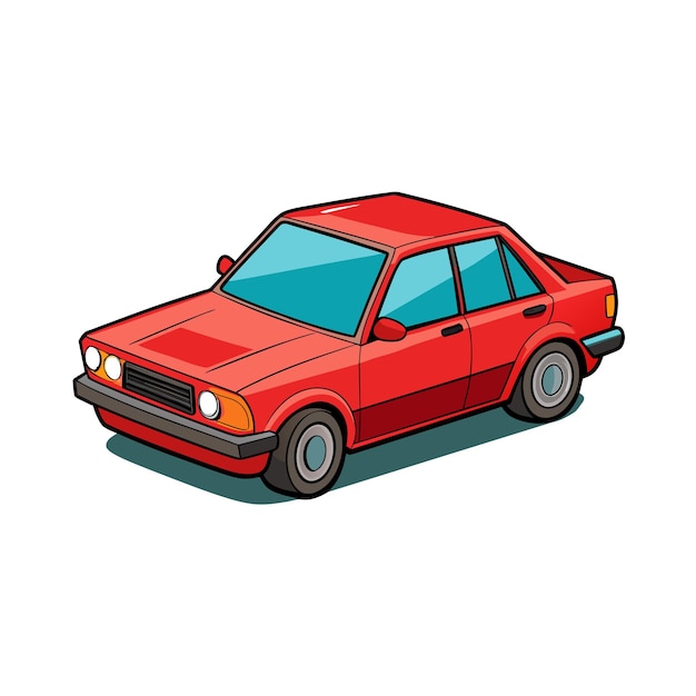 Realistic Car vehicle vector illustration concept