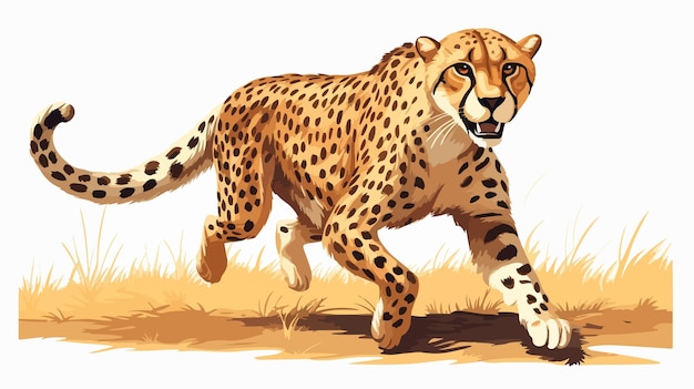 Realistic Cheetah Color Drawing Wild Big Cat Artwork for Nature Enthusiasts