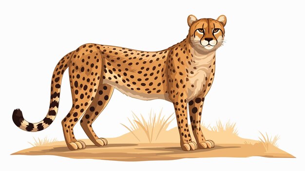 Realistic Cheetah Color Drawing Wild Big Cat Artwork for Nature Enthusiasts