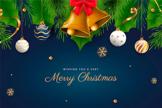 Vector realistic christmas background