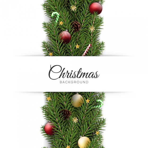 realistic christmas and new year background