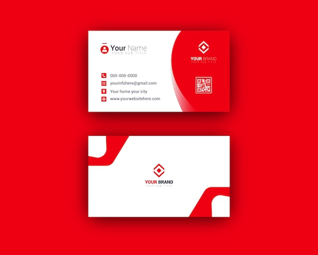 Realistic Corporate business card design template for your Brand