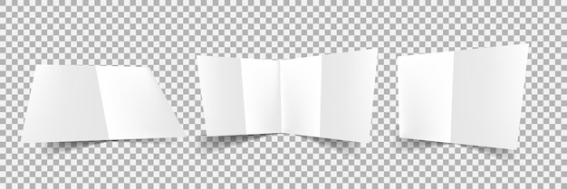 Realistic Crumpled Blank sheet .Crumpled paper.Vector