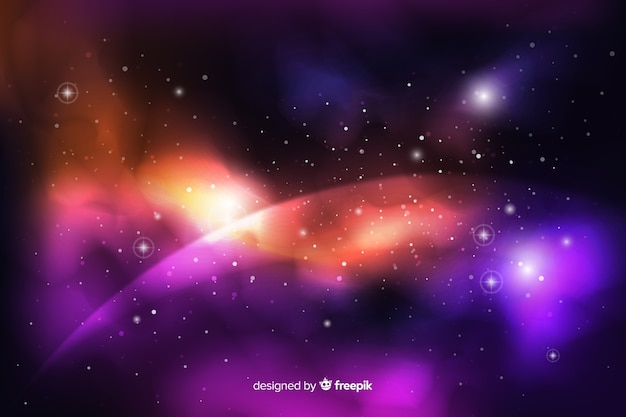 Realistic dark abstract galaxy background