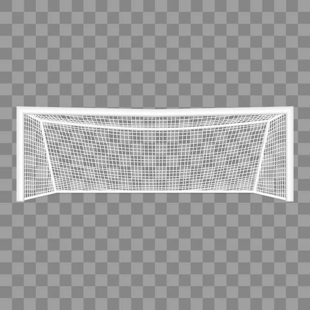 Realistic Detailed 3d Football Goal Vector