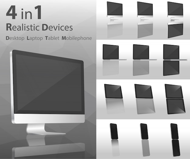 Realistic devices desktop