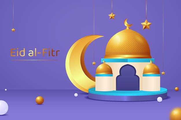 Vector realistic eid al-fitr background